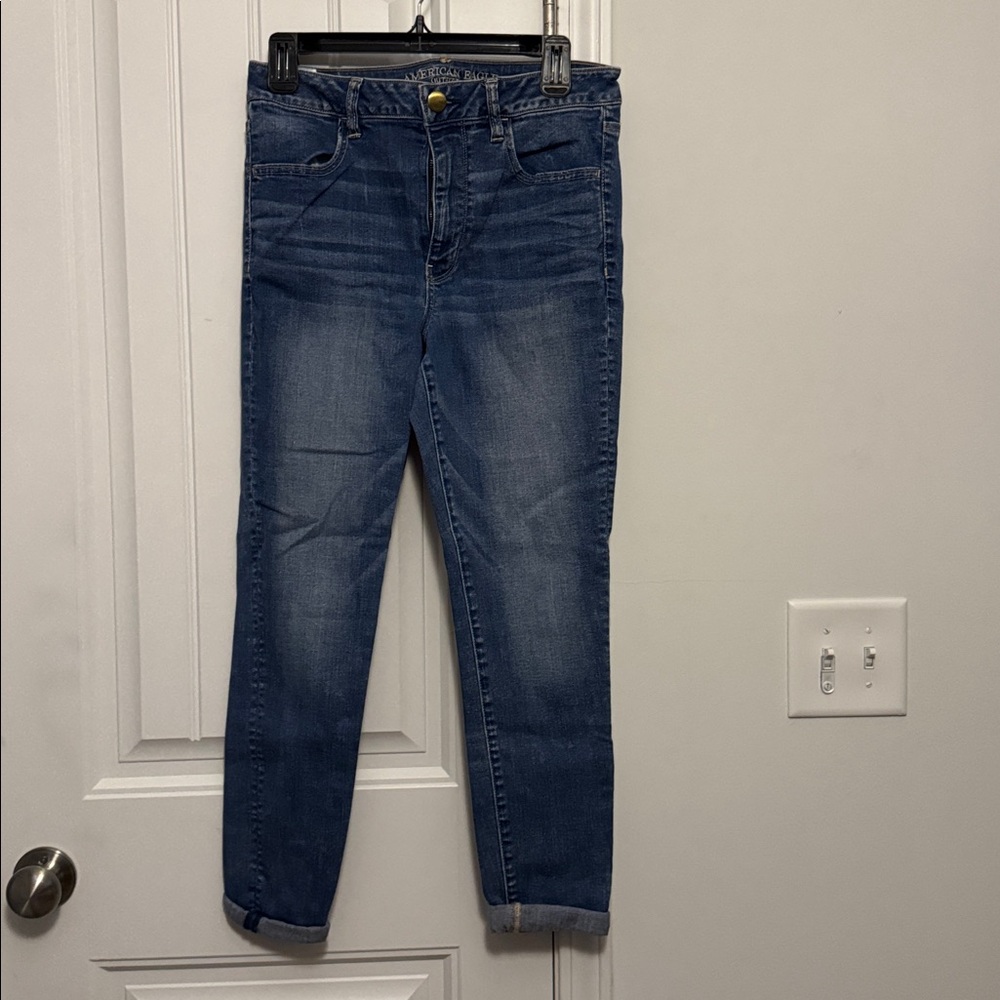 American Eagle Outfitters Hi-Rise Jeggings in Blue